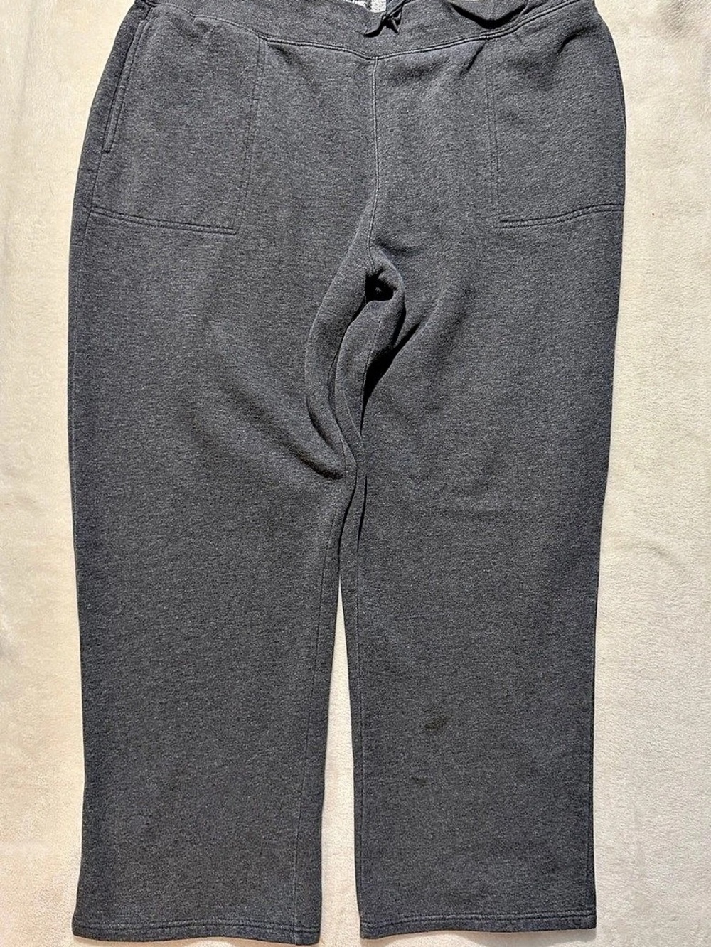 Laura Scott Straight Leg Pants Gray Size 16/18W. (Flaw)
